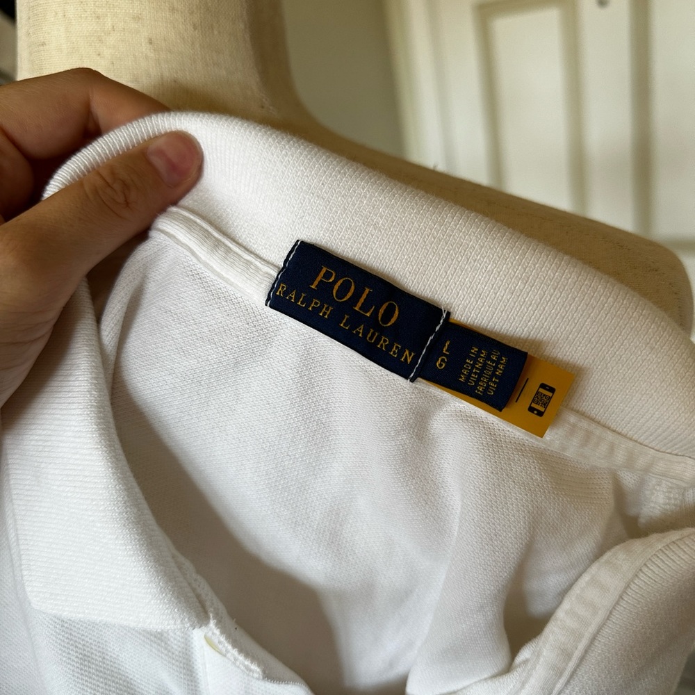Ralph Lauren cropped sleeveless golf shirt polo size L - Picture 5 of 5